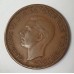 AUSTRALIA 1943 . ONE 1 PENNY . VARIETY . INDIAN DIE . LARGE DENTICLES